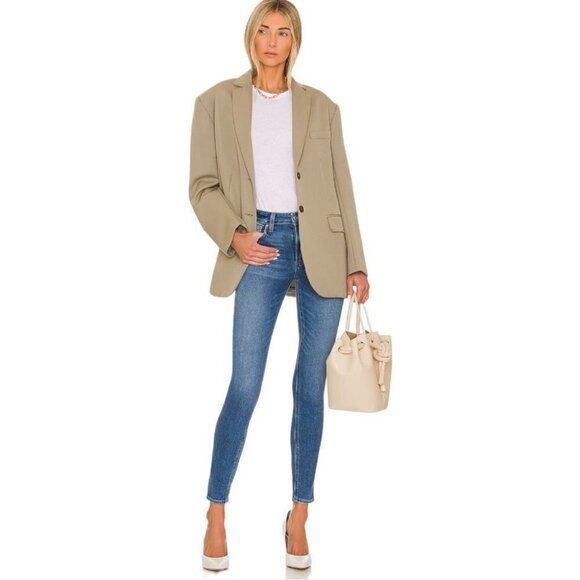 * PAIGE Horton Ankle Skinny Jeans in Rock Show Distressed Wash Size 23